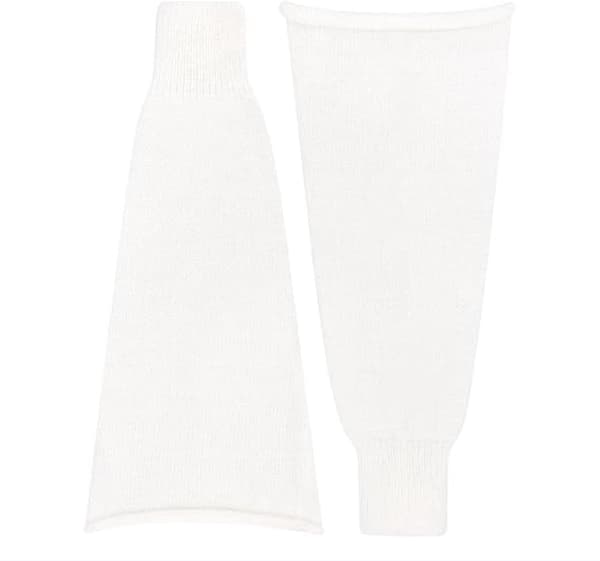 Benvarmer - 1 par sokker Vinter Varm Lang Læg Knæ Stablet Efterår og strikkede retro tilbehør white_yu