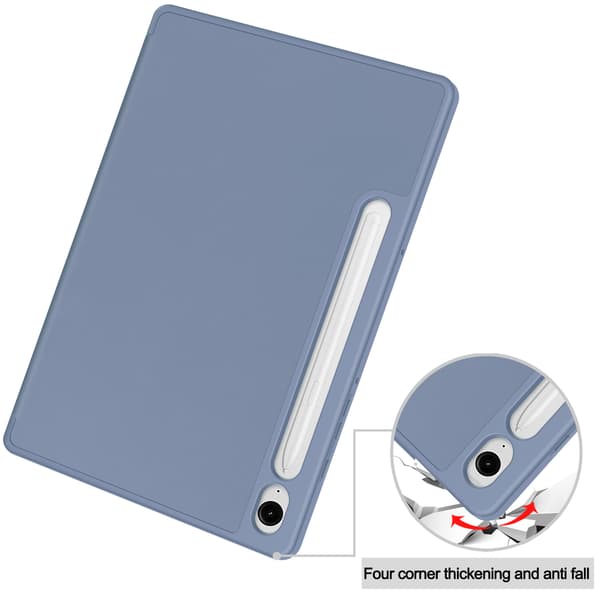 Etui til Samsung Galaxy Tab S9/S9 FE 2023 Ensfarget beskyttelsesetui lilla