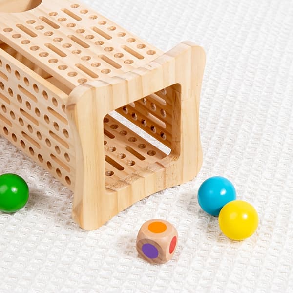 Puinen 3-in-1 Palapelilautapeli piirustustikuilla -FA-