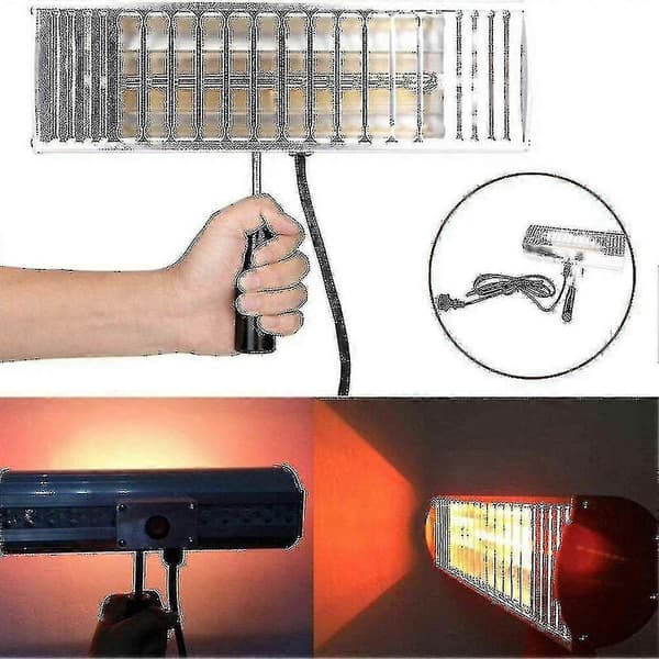 1000 watt Infrared Paint Curing Lamp Compatible with Baking, Portable Shortwave Infrared Heater Body Spray [LD]