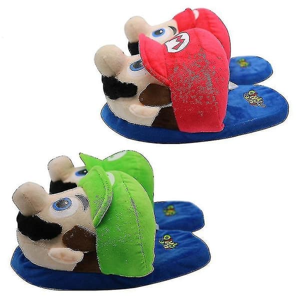 Super Mario Louis Plyschtofflor Tecknad Söta Mario Tofflor Förälder