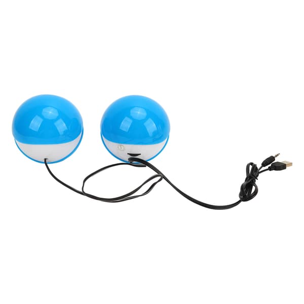 Mini USB Speaker - Compact Stereo Sound for Computer, PC, and Desktop - USB Powered - 5V 1A
