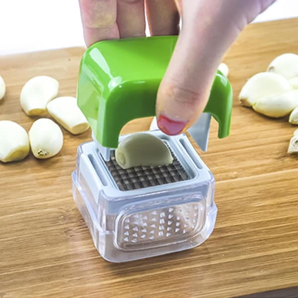 Garlic Press | Stainless Steel Garlic Press - Garlic Press, Hand Press, Kitchen Gadget Grinding Tool for Crushing Garlic