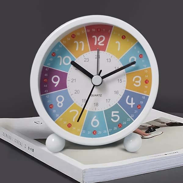 Kids Alarm Clock, Early Learning, Metal Alarm Clock AAA One Size A A