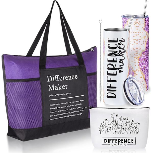 3 st \"Difference Maker\"-presenter för kvinnor Purple