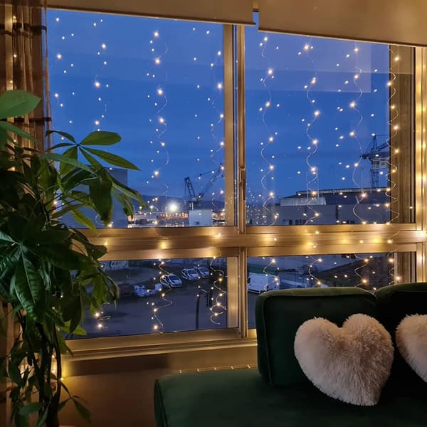Varmhvide 200 LED Gardinlys | 2m x 2m Lyskæde til Dekoration[JUN]