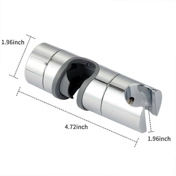 Justerbart hånddusjfeste for glidestang 18-25MM diameter polert krom erstatningsholder for håndholdt dusjhode
