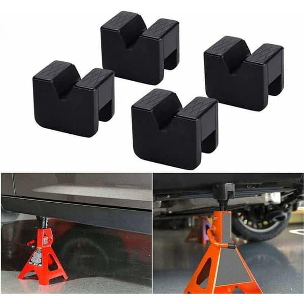BF 4 Pieces 63×50×44mm Car Jack Rubber Pads for Car Jack, Universal Car/SUV Rubber Pad, Durable and Practical