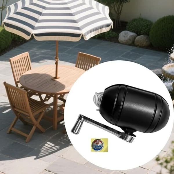 Tilbehør til terrasseparasoller, pladsbesparende parasoldele, stærk midterkrumtap til terrasse, have, pool, picnic, udendørs