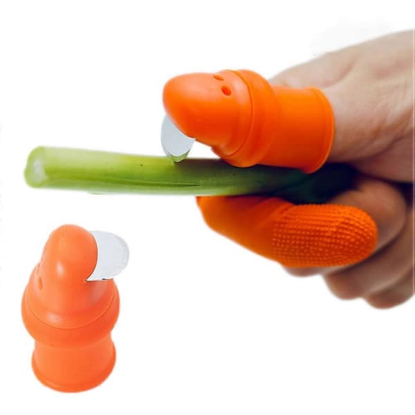 Thumb Cutter Finger Sleeve Set Picking Tool for Harvesting Plants Gardening Fruit Vegetable Picker