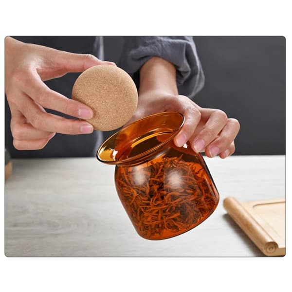 350 ml lasinen säilytysastia pallokorkilla