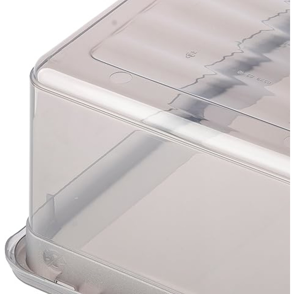 Storage Boxes with Air Control System, 3-Pack, 3 x 11 l, Bea, Transparent