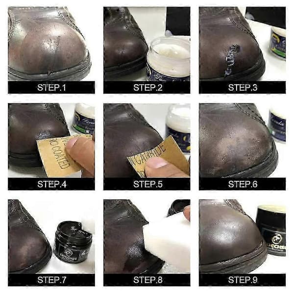50 ml läderreparationskräm fyllmedel läderrestaurering för sko bilsäte soffa jackor hål repa spricka återställ reparera färg