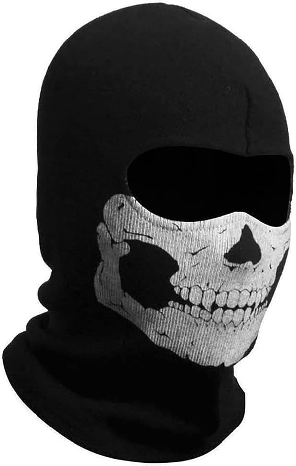 MW2 Ghost Skull Balaclava Maske for ski, sykling og snowboard -FY-