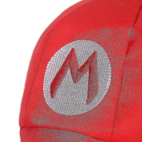 2 stk Super Mario Luigi Hatt-barneklær-egnet for karneval og cosplay 52-54 Cm G