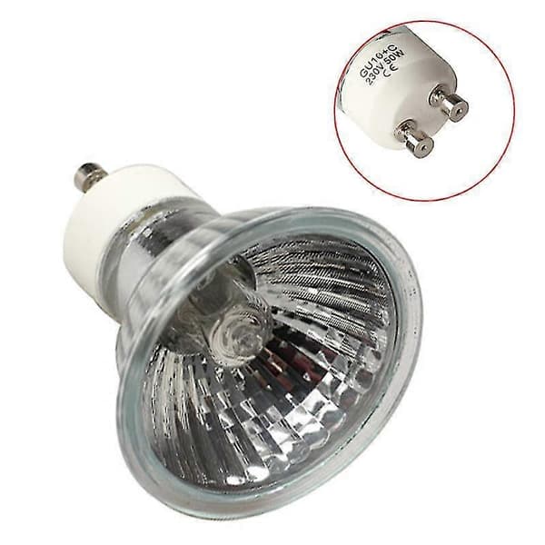 Super Bright GU 10+C 50W 220V-240V Halogenlampe Belysning Lyspære
