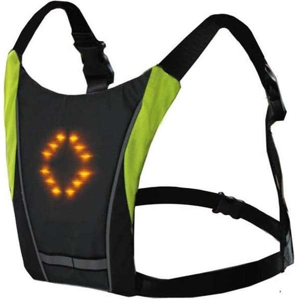 48 LED Flashing Vest - Adjustable Straps - Wireless Remote Control for Cyclists, Motorcyclists, Joggers, Walkers, School Bags