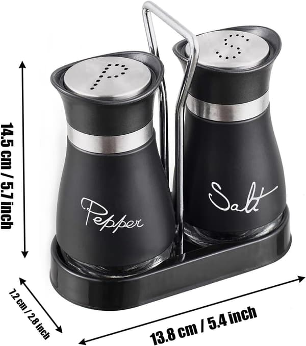 2-pack Salt- och Pepparkvarnar Salt- och Pepparkarvar Salt- och Pepparsets Saltskakare Saltburk Kökstillbehör