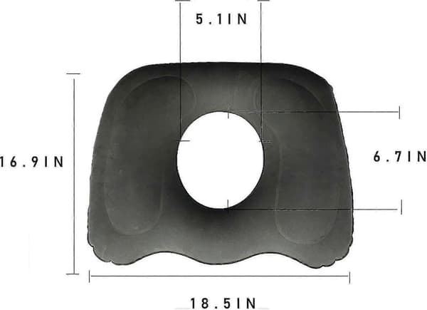 Siddepude Hæmorider Haleben Pude 45,5*39*11cm Stol Siddepude Trykaflastning Smertelindring