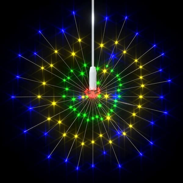 vidaXL Ulkovalaistus ilotulitus monivärinen 20cm 140 LED multifärg multicolor