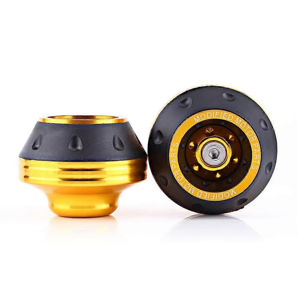 CNC Aluminium Front Fork Wheel Frame Sliders Motorcycle Crash Protector Scooter Moped Gold