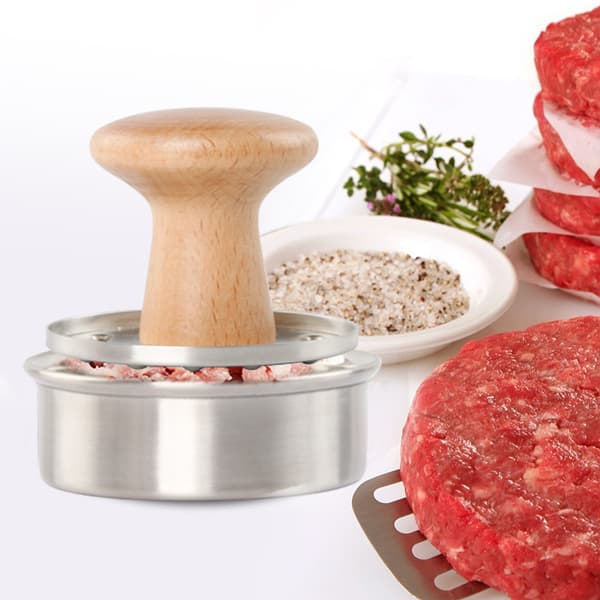 Hamburgerpresse, hamburgerprodusent i rustfritt stål, hamburgerform, non-stick hamburgerform for enkel bruk