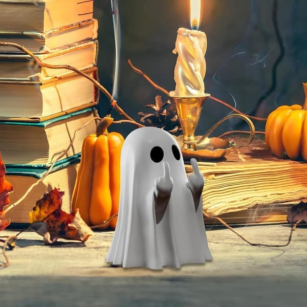 Spøgelserstatue - Håndlavet Halloween-statue - Indendørs og udendørs dekoration