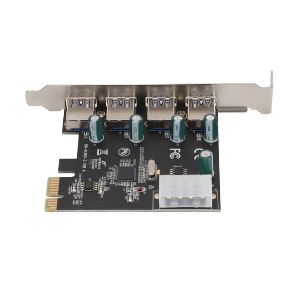 PCIE til USB3.0 udvidelseskort 4 porte PCI Express X1 interface højhastigheds stabil transmissionsadapterkort
