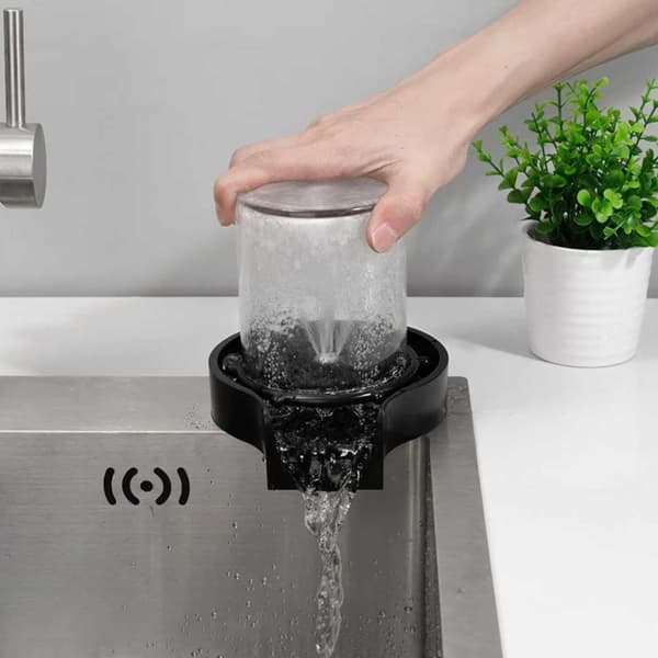 Glasrenser til Vask Udendørs Køkken - Automatisk Glasvask Sort black
