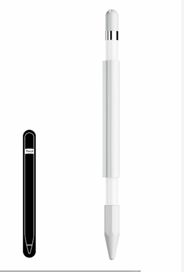 Silikonebeskyttelseshylster til Apple Pencil Hvid