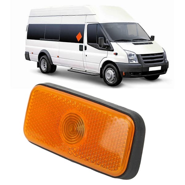 Side Marker Light Housing Oransje Linse VYC15?5034?AC Erstatning for TRANSIT MK7 2006?2013