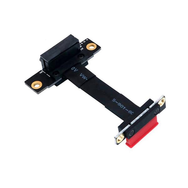 Pcie X1 Riser-kaapeli Kaksi Oikeaa Pcie 3.0 X1 - X1 Jatkokaapeli 8gbps Pci 1x Riser-kortti Nauha Ext