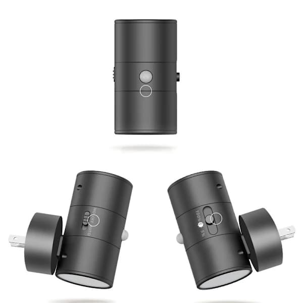 LED Motion Sensor Night Light, Dimmable Warm White Wall Socket Lamp for Bedroom Hallway Stairs, 2-pack 2PCS 2PCS