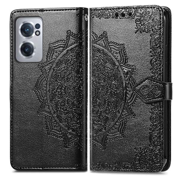 Mandala-blompräglat läderfodral för OnePlus Nord CE 2 5G