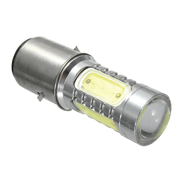 12v Ba20d H6 4 Cob Led Valkoinen Lamppu Moottoripyörän Mopon Mopoauton Ajovaloon