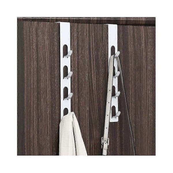 2 X Door Hooks Coat Hooks Wall Hooks Coat Hook Coat Hooks Coat Rack With 4 Hooks No Drilling For Bathroom Bedroom Wardrobe