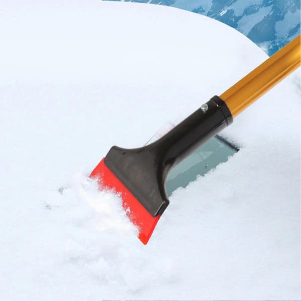 Car Windshield Snow Shovel Extendable Soft PVC Antifreeze Handle Non-slip Window Ice Scraper for Offroad SUV Trucks