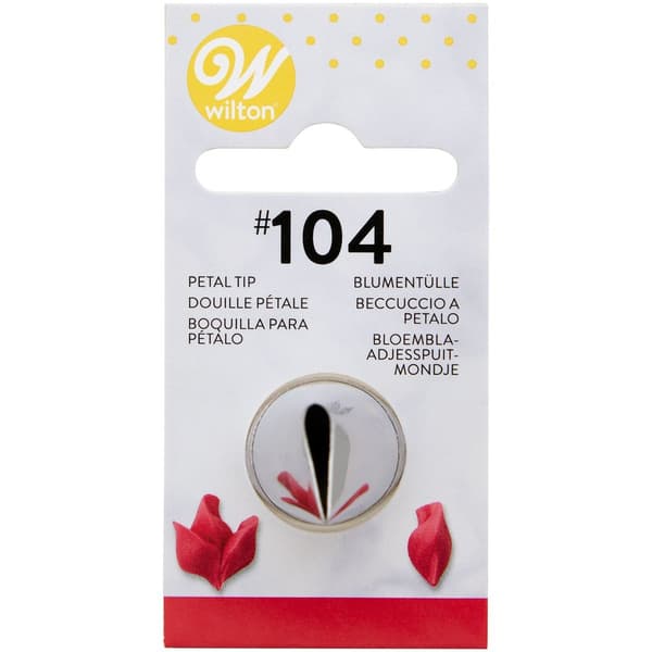 Wilton Dekorations Tyl #104 Kronblad Kortpakket Vit white