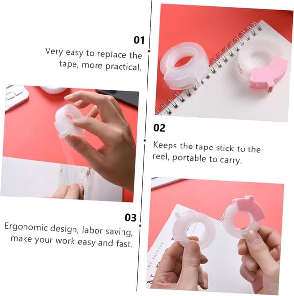 2 set tejpdispenser manuell tejpdispenser Washi tejphållare handhållen tejpdispenser lätt tejpdispenser