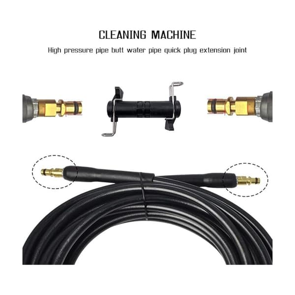 1 x Förlängningskoppling Adapter Bricka Montering Högtryckstvätt Vattenslang Kompatibel med Karcher K2 K3 K4 K5 K6 K7
