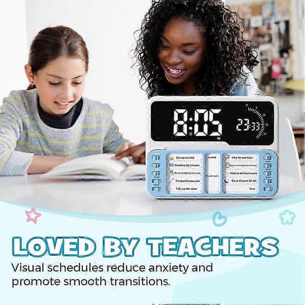 Visual Timer for Kids - Time Management Tool for Autism & ADHD with Digital Alarm, Task Planning Board