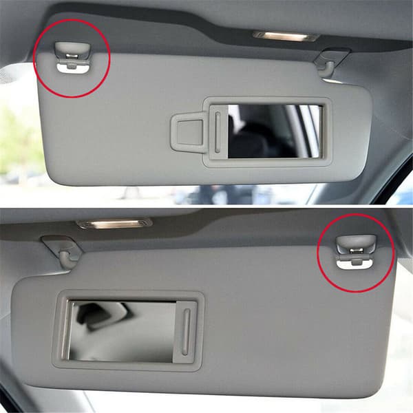 2x Aurinkosuojan pidike yhteensopiva Audi A1 A3 A4 A5 Q3 Q5 B6 B7 B8[JUN]