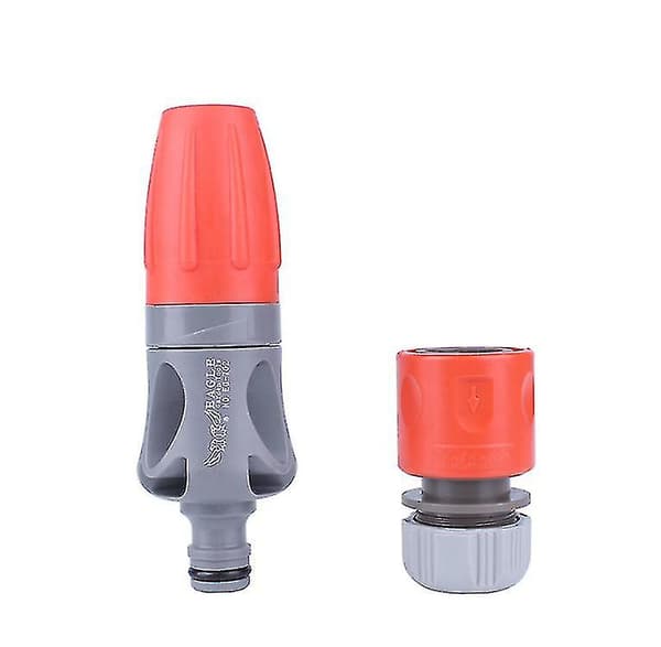 Adjustable Spray Nozzle with Rubber Coating for Garden Spraying, Car Cleaning with Connectors