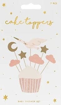 Stork Cupcake and Muffin Decorations 11-12 cm 7-pack 20