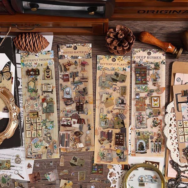 240 stk/12 ark scrapbooking-klistremerker for DIY-dagbøker