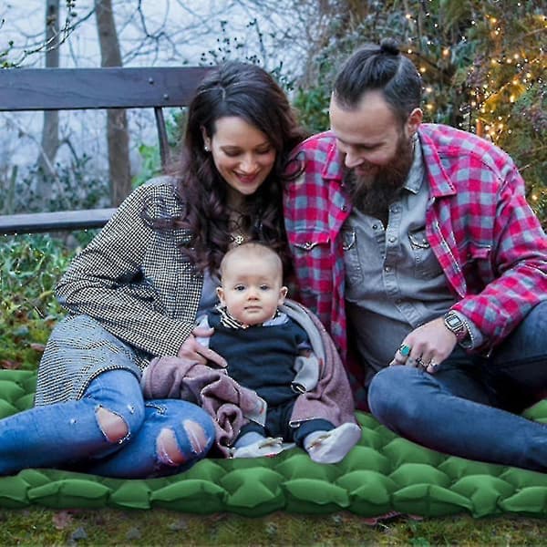 Ultralight Sleeping Pad with Built-in Pillow, Inflatable Camping Mattress
