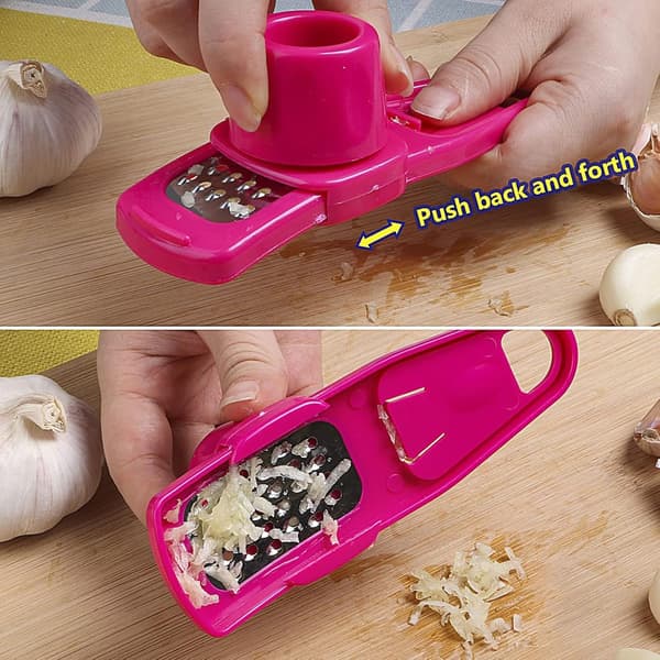 Garlic Peeler Grater Slicer Cutter Garlic Press Ginger Grinding Grater Vegetable Peeler Multifunctional Garlic Crusher