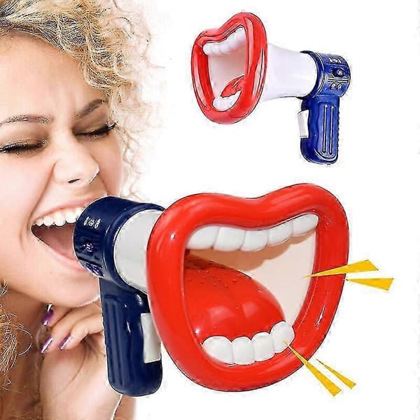 Big Mouth Handheld Megaphone Toy Fun Kids Speaker & Voice Changing Microphone