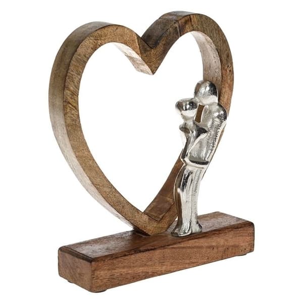 Kjærlighetspar Hjerte Ornament. Valentinsdag 600