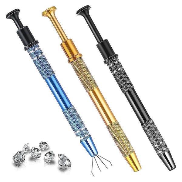 3 stk Piercing Ball Grip Tool Set Juvelererværktøj, 4-klo griber til smådele smykkefremstilling_Overraskelse